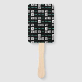 Uw Logo of Afbeelding | Zig Zag patroon met twee a Handwaaier