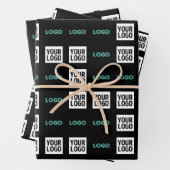 Uw Logo of Afbeelding | Zig Zag patroon met twee a Inpakpapier Vel (In situ)