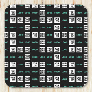 Uw Logo of Afbeelding   Zig Zag patroon met twee a Kartonnen Onderzetters