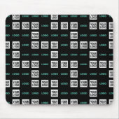 Uw Logo of Afbeelding | Zig Zag patroon met twee a Muismat (Voorkant)