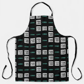 Uw Logo of Afbeelding | Zig Zag patroon met twee a Schort (Voorkant)