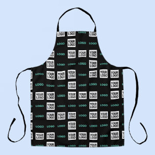 Uw Logo of Afbeelding   Zig Zag patroon met twee a Schort