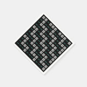 Uw Logo of Afbeelding | Zig Zag patroon met twee a Servet (Hoek)