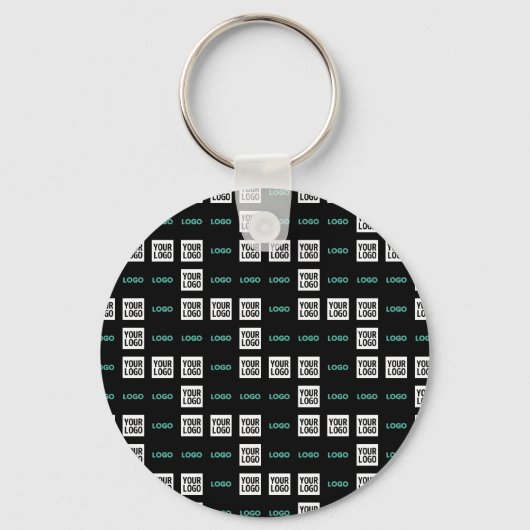 Uw Logo of Afbeelding | Zig Zag patroon met twee a Sleutelhanger (Voorkant)