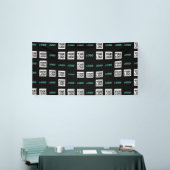 Uw logo of afbeelding | Zig Zag-patroon met twee a Spandoek (Beurs)