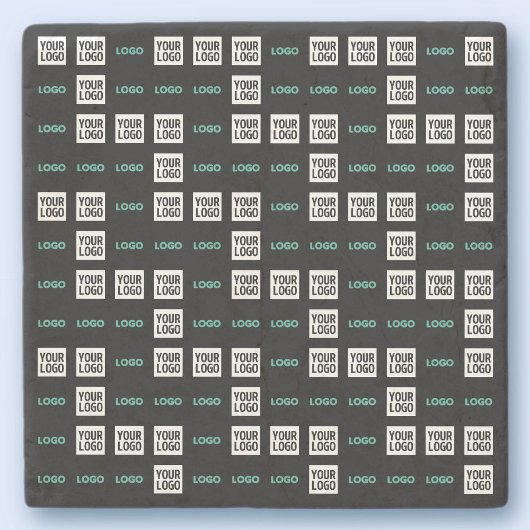 Uw Logo of Afbeelding | Zig Zag patroon met twee a Stenen Onderzetter