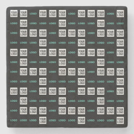 Uw Logo of Afbeelding | Zig Zag patroon met twee a Stenen Onderzetter