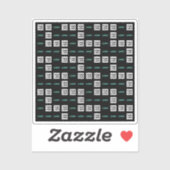 Uw Logo of Afbeelding | Zig Zag patroon met twee a Sticker (Vel)