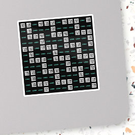 Uw Logo of Afbeelding | Zig Zag patroon met twee a Sticker