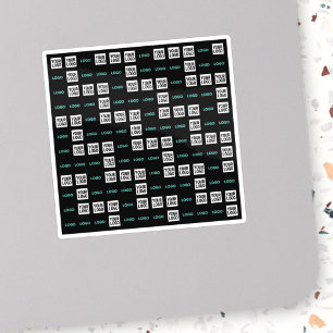 Uw Logo of Afbeelding Zig Zag patroon met twee a Sticker