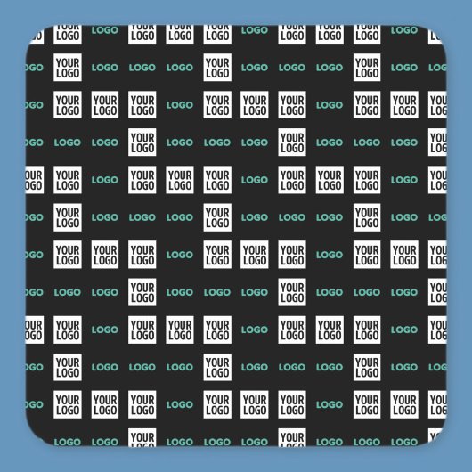 Uw Logo of Afbeelding | Zig Zag patroon met twee a Vierkante Sticker