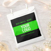 Uw Logo of Afbeelding | Zwart en helder groen Bedankzakje (Geknipt)