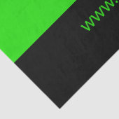 Uw Logo of Afbeelding | Zwart en helder groen Tissuepapier (Detail)