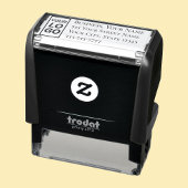 Uw Logo of Art DIY Naam Adres Telefoon Serif Tekst Zelfinktende Stempel