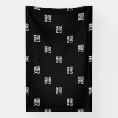 Uw logo of een afbeelding | Diagonale strepen Spandoek (Verticaal)