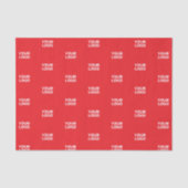 Uw logo of een afbeelding/ontwerp automatisch bete tissuepapier (Voorkant)