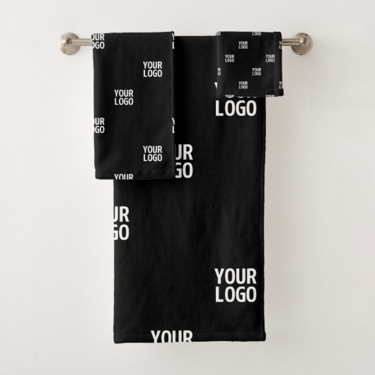 Uw Logo of een ander Afbeelding | Diagonal Stripes Bad Handdoek (Insitu)