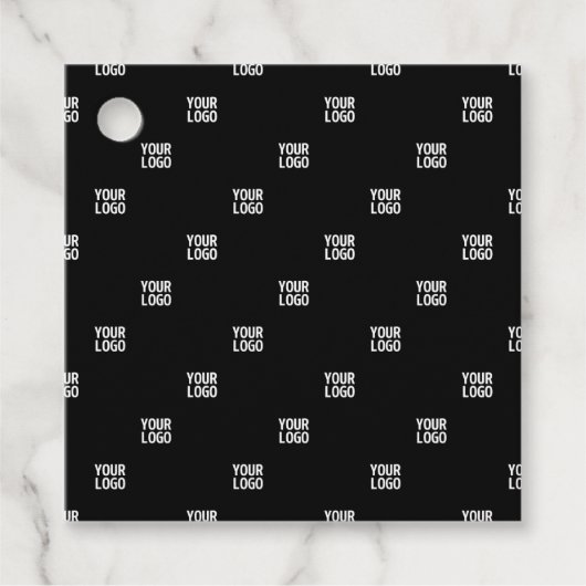 Uw Logo of een ander Afbeelding | Diagonal Stripes Bedankjes Labels (Voorkant)