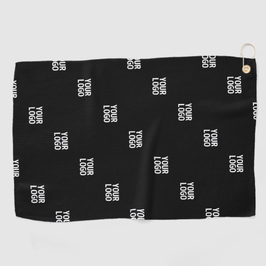 Uw Logo of een ander Afbeelding | Diagonal Stripes Golfhanddoek (Horizontaal)