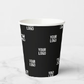 Uw Logo of een ander Afbeelding | Diagonal Stripes Papieren Bekers (Links)