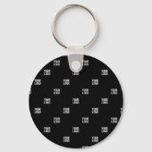 Uw Logo of een ander Afbeelding | Diagonal Stripes Sleutelhanger (Achterkant)