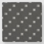 Uw Logo of een ander Afbeelding | Diagonal Stripes Stenen Onderzetter (Voorkant)