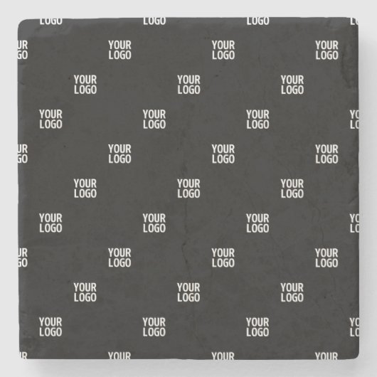 Uw Logo of een ander Afbeelding | Diagonal Stripes Stenen Onderzetter (Voorkant)