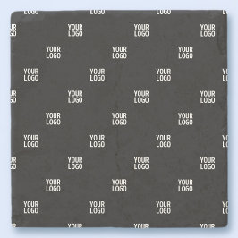 Uw Logo of een ander Afbeelding | Diagonal Stripes Stenen Onderzetter