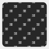 Uw Logo of een ander Afbeelding | Diagonal Stripes Vierkante Sticker (Voorkant)