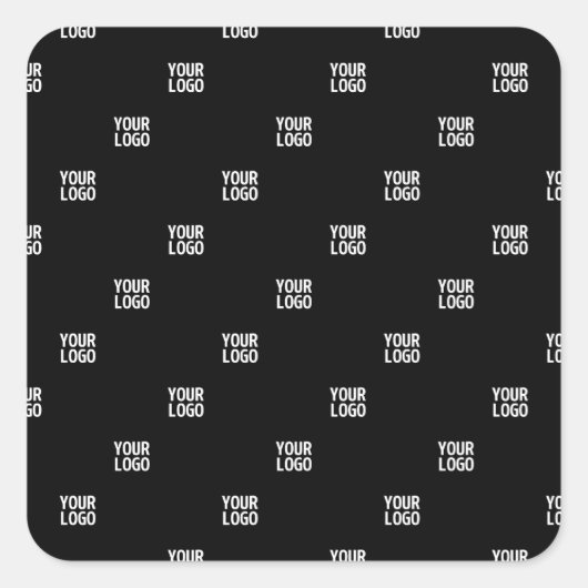 Uw Logo of een ander Afbeelding | Diagonal Stripes Vierkante Sticker (Voorkant)