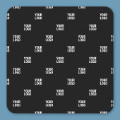 Uw Logo of een ander Afbeelding | Diagonal Stripes Vierkante Sticker