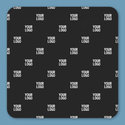 Uw Logo of een ander Afbeelding | Diagonal Stripes Vierkante Sticker