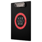 Uw Logo of een ander Afbeelding | Zwart Rood & Wit Klembord (Links)