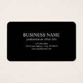 Uw Logo of een ander Afbeelding | Zwart Rood & Wit Visitekaartje (Achterkant)