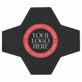 Uw Logo of een ander Afbeelding | Zwart Rood & Wit Voetbal (Enkel)