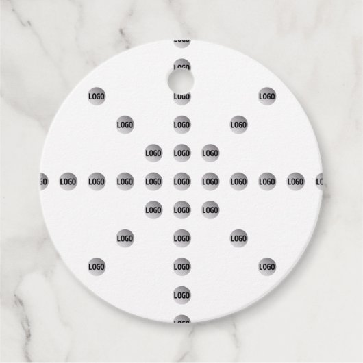 Uw Logo of een geüpload Afbeelding | sterpatroon Bedankjes Labels (Voorkant)