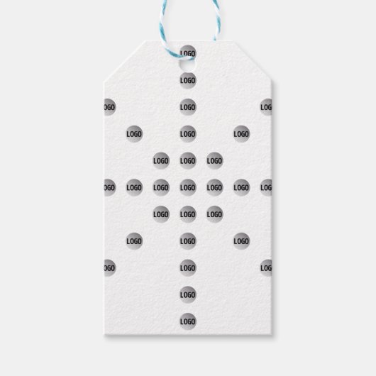 Uw Logo of een geüpload Afbeelding | sterpatroon Cadeaulabel (Voorkant)