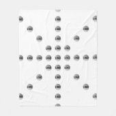 Uw Logo of een geüpload Afbeelding | sterpatroon Fleece Deken (Voorkant)