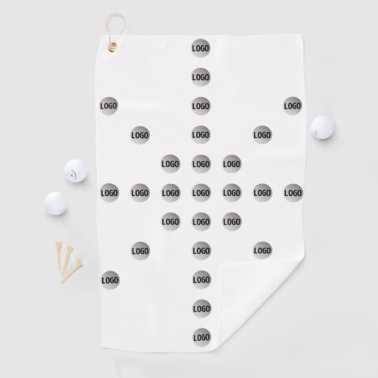 Uw Logo of een geüpload Afbeelding | sterpatroon Golfhanddoek (Insitu)