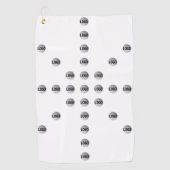 Uw Logo of een geüpload Afbeelding | sterpatroon Golfhanddoek (Voorkant)