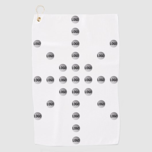 Uw Logo of een geüpload Afbeelding | sterpatroon Golfhanddoek (Voorkant)