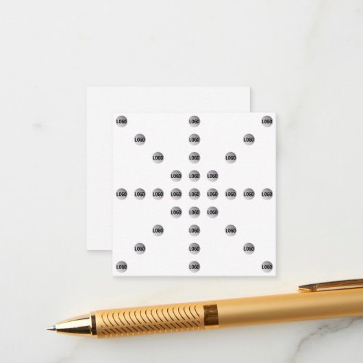 Uw Logo of een geüpload Afbeelding | sterpatroon Informatiekaartje (Voorkant / Achterkant in situ)