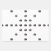 Uw Logo of een geüpload Afbeelding | sterpatroon Inpakpapier Vel (Voorkant 2)