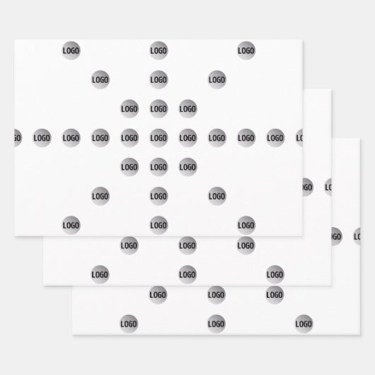 Uw Logo of een geüpload Afbeelding | sterpatroon Inpakpapier Vel (Set)