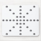 Uw Logo of een geüpload Afbeelding | sterpatroon Muismat (Voorkant)