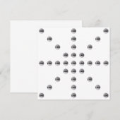 Uw Logo of een geüpload Afbeelding | sterpatroon Notitiekaartje (Voorkant / Achterkant)