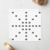 Uw Logo of een geüpload Afbeelding | sterpatroon Notitiekaartje (Voorkant / Achterkant in situ)