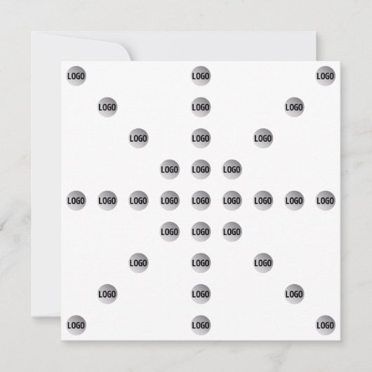 Uw Logo of een geüpload Afbeelding | sterpatroon Notitiekaartje (Voorkant)