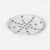 Uw Logo of een geüpload Afbeelding | sterpatroon Papieren Bordje (Gekanteld)