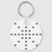 Uw Logo of een geüpload Afbeelding | sterpatroon Sleutelhanger (Achterkant)